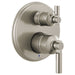 Brizo Invari: Pressure Balance Valve With Integrated 3-Function Diverter Trim - Less Handles
