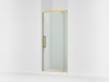 KOHLER K-CA37593-8L Statement 76" H pivot shower door with 5/16"-thick glass