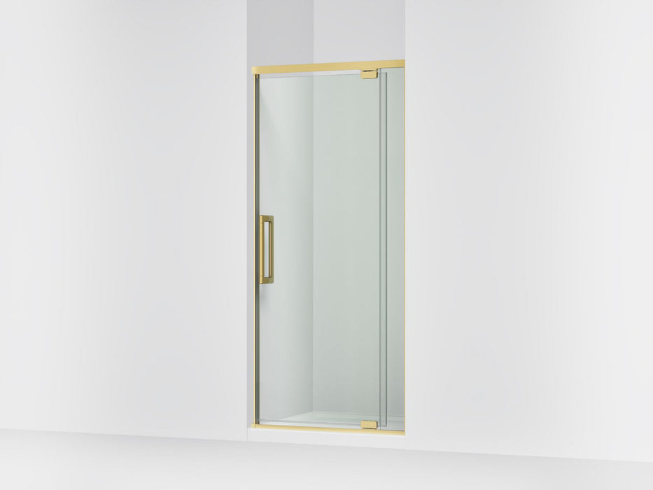 KOHLER K-CA37593-8L Statement 76" H pivot shower door with 5/16"-thick glass