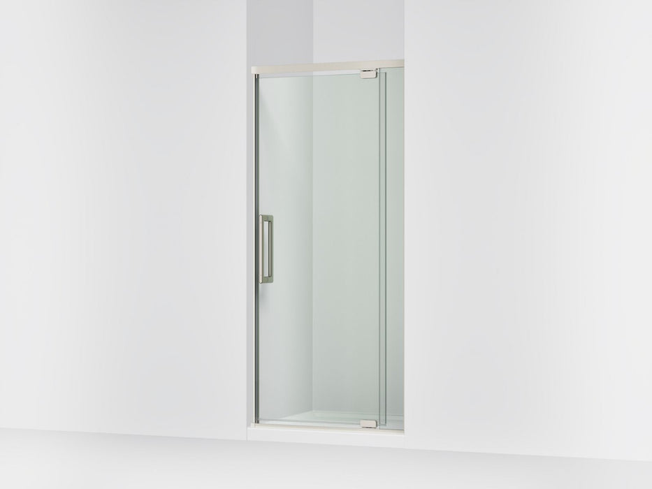 KOHLER K-CA37593-8L Statement 76" H pivot shower door with 5/16"-thick glass