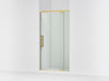 KOHLER K-CA37594-8L Statement 76" H pivot shower door with 5/16"-thick glass