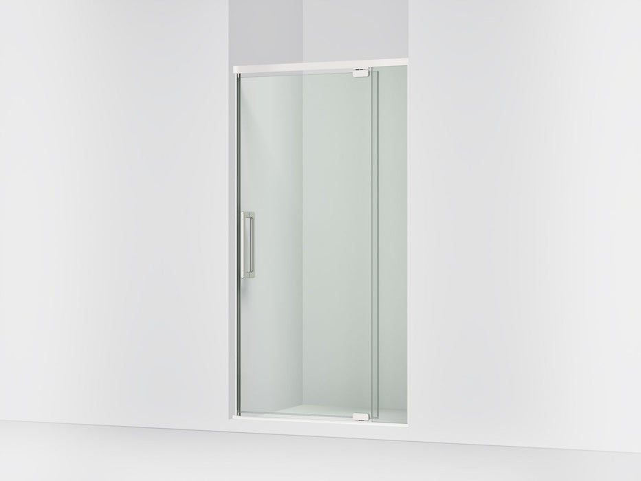 KOHLER K-CA37594-8L Statement 76" H pivot shower door with 5/16"-thick glass