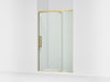 KOHLER K-CA37595-8L Statement 76" H pivot shower door with 5/16"-thick glass