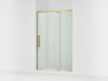 KOHLER K-CA37596-8L Statement 76" H pivot shower door with 5/16"-thick glass
