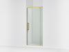 KOHLER K-CA37598-8L Statement 76" H pivot shower door with 5/16"-thick glass