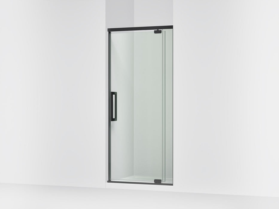 KOHLER K-CA37598-8L Statement 76" H pivot shower door with 5/16"-thick glass