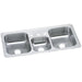 Elkay Celebrity Stainless Steel 43" x 22" x 7" 3-Hole Triple Bowl Drop-in Sink