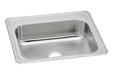 Elkay Celebrity Stainless Steel 25" x 22" x 7" 0-Hole Single Bowl Drop-in Sink