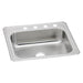 Elkay Celebrity Stainless Steel 25" x 22" x 7" 4-Hole Single Bowl Drop-in Sink