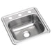 Dayton Dayton Stainless Steel 15" x 15" x 5-3/16" 3-Hole Single Bowl Drop-in Bar Sink with 2" Drain Opening