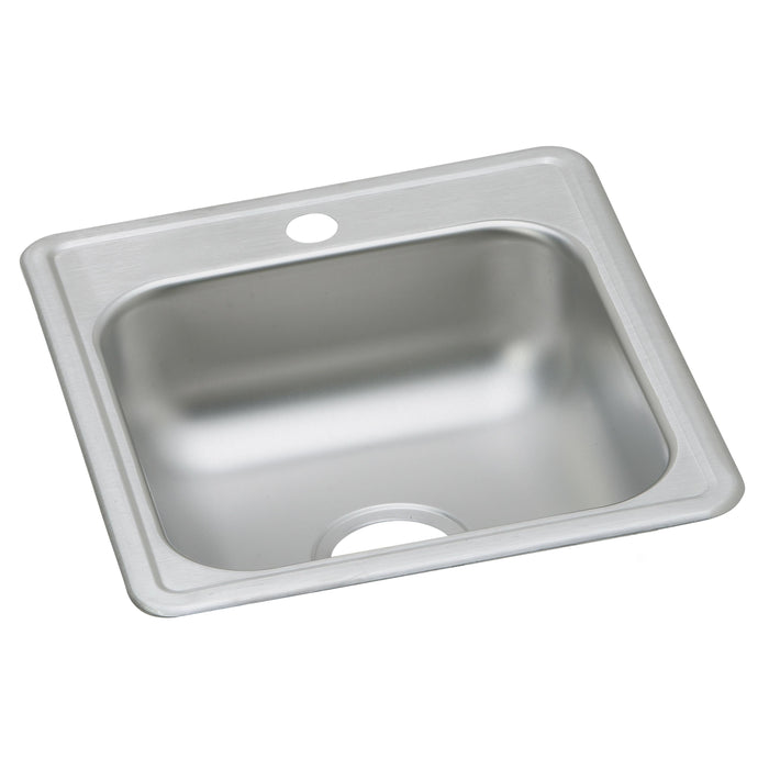Dayton Dayton Stainless Steel 17" x 21-1/4" x 6-1/2" 1-Hole Single Bowl Drop-in Bar Sink