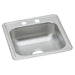 Dayton Dayton Stainless Steel 17" x 21-1/4" x 6-1/2" 2-Hole Single Bowl Drop-in Bar Sink