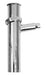 Oatey 812B-17BN-3 1-1/2” x 8" Chrome Tubular Flanged Branch Tailpiece with 1/2" Sweat Inlet
