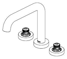 Brizo Litze: Roman Tub - Less Handles
