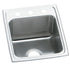 Elkay Lustertone Classic Stainless Steel 15" x 22" x 6" 1-Hole Single Bowl Drop-in ADA Sink