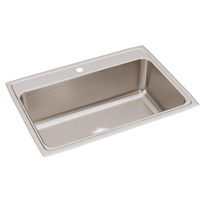 Elkay Lustertone Classic Stainless Steel 31" x 22" x 10-1/8" 1-Hole Single Bowl Drop-in Sink