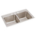 Elkay Lustertone Classic Stainless Steel 33" x 19-1/2" x 10-1/8" 3-Hole Equal Double Bowl Drop-in Sink with Quick-clip