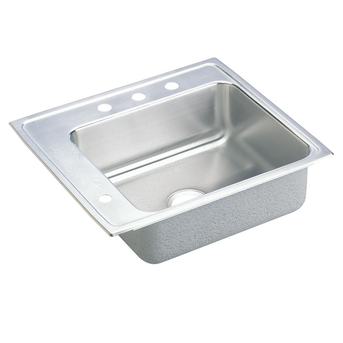 Elkay Lustertone Classic Stainless Steel 22" x 19-1/2" x 5-1/2" Single Bowl Drop-in Classroom ADA Sink