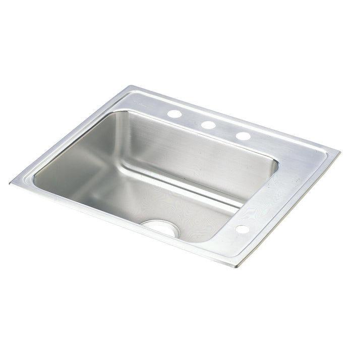 Elkay Lustertone Classic Stainless Steel 22" x 19-1/2" x 6-1/2" Single Bowl Drop-in Classroom ADA Sink