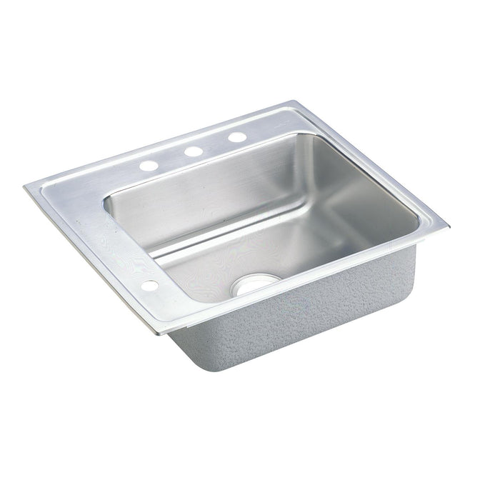 Elkay Lustertone Classic Stainless Steel 25" x 22" x 5-1/2" Single Bowl Drop-in Classroom ADA Sink