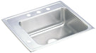Elkay Lustertone Classic Stainless Steel 25" x 22" x 5-1/2" Single Bowl Drop-in Classroom ADA Sink