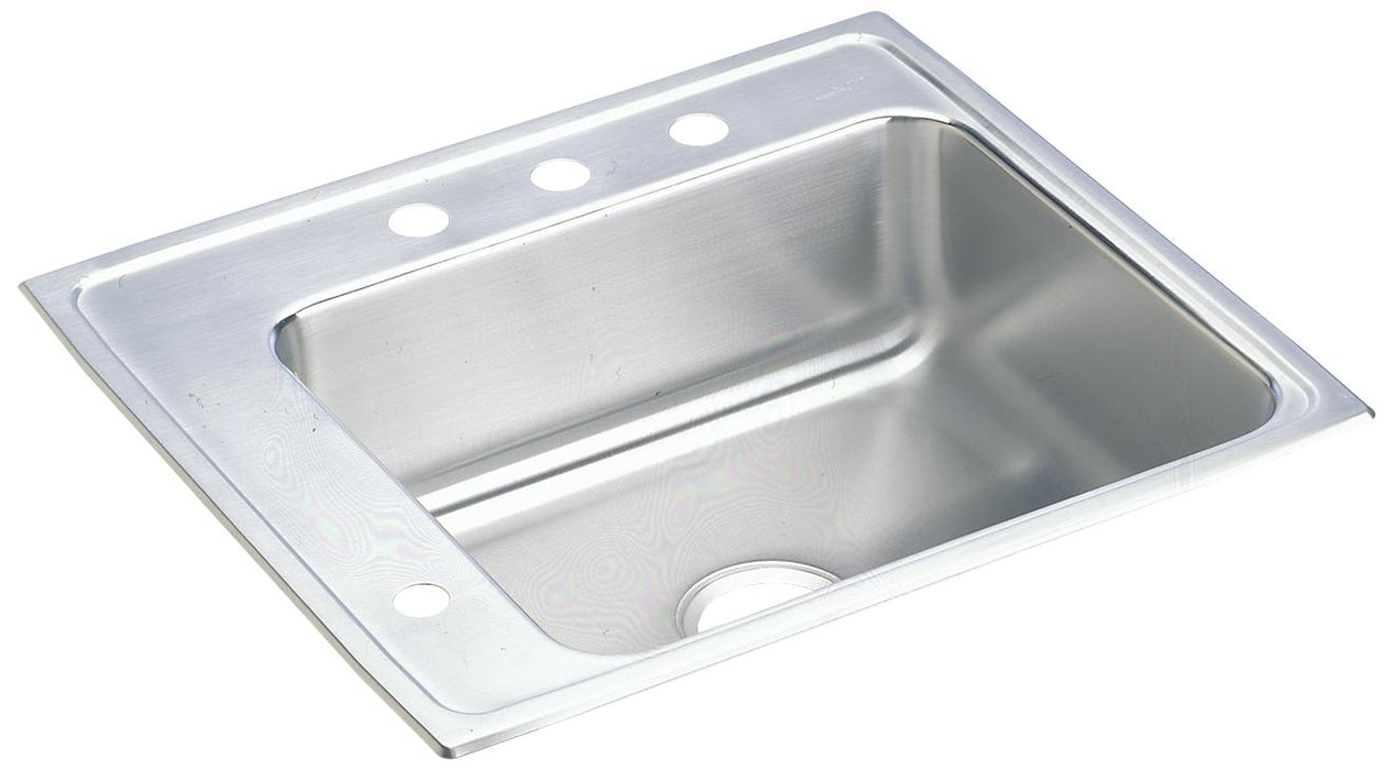 Elkay Lustertone Classic Stainless Steel 25" x 22" x 6-1/2" Single Bowl Drop-in Classroom ADA Sink