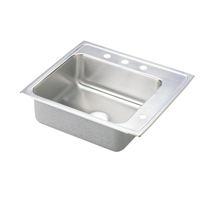 Elkay Lustertone Classic Stainless Steel 25" x 22" x 5-1/2" Single Bowl Drop-in Classroom ADA Sink