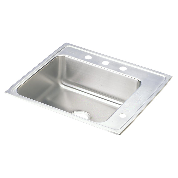 Elkay Lustertone Classic Stainless Steel 25" x 22" x 5" Single Bowl Drop-in Classroom ADA Sink
