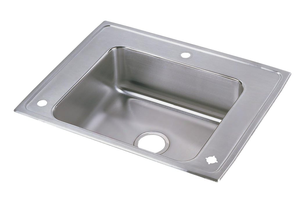 Elkay Lustertone Classic Stainless Steel 28" x 22" x 5-1/2" Single Bowl Drop-in Classroom ADA Sink