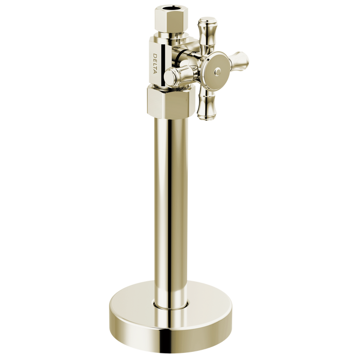 Delta DT021202 Straight Supply Stop Valve - Polished Nickel
