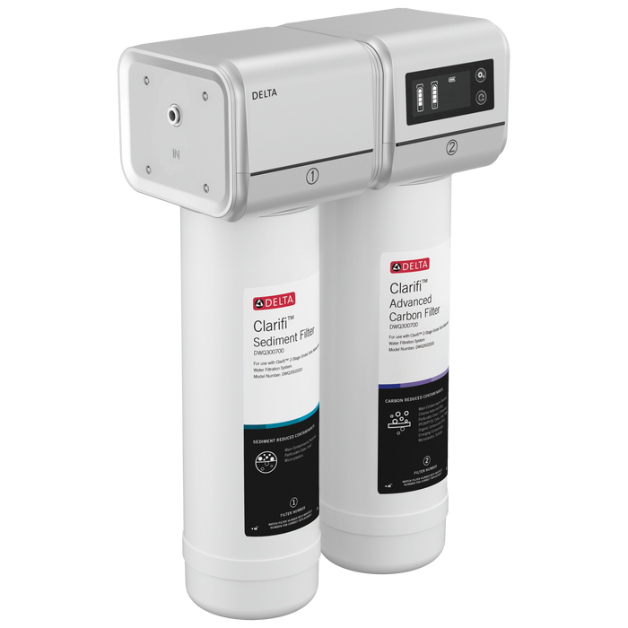 Delta Clarifi DWQ3502020 2-Stage Under Sink Advanced Water Filtration System