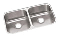Dayton Dayton Stainless Steel 31-3/4" x 18-1/4" x 8" Equal Double Bowl Undermount Sink