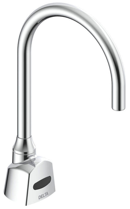 Delta Commercial 1500T Series:1500T3370 Single Hole Hardwire Electronic Basin Faucet with Gooseneck Spout