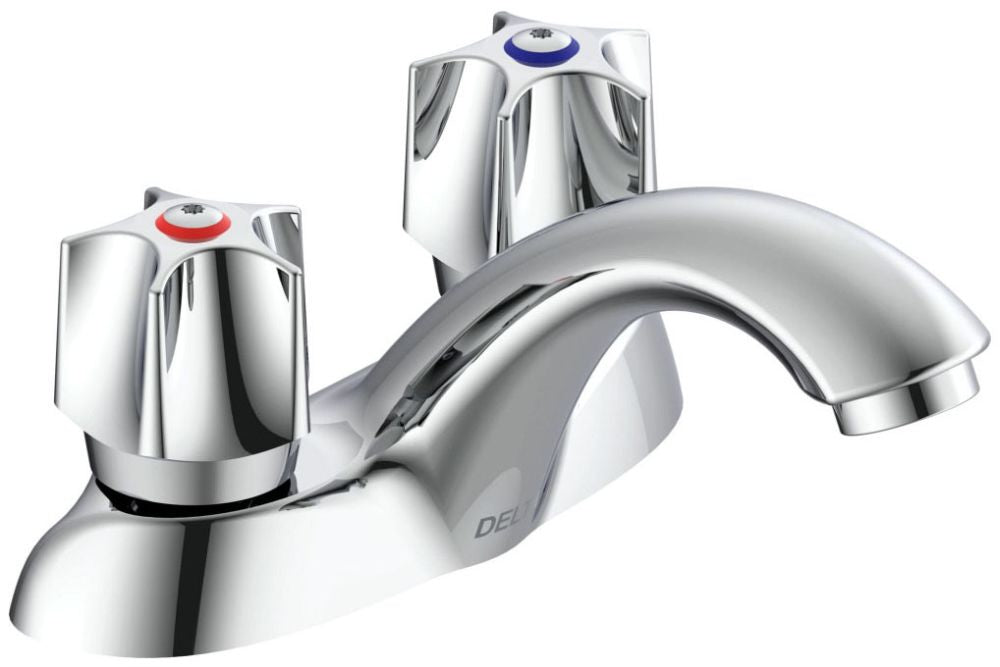 Delta Commercial 21C:21C121 Two Handle Centerset Bathroom Faucet - Less Pop-Up