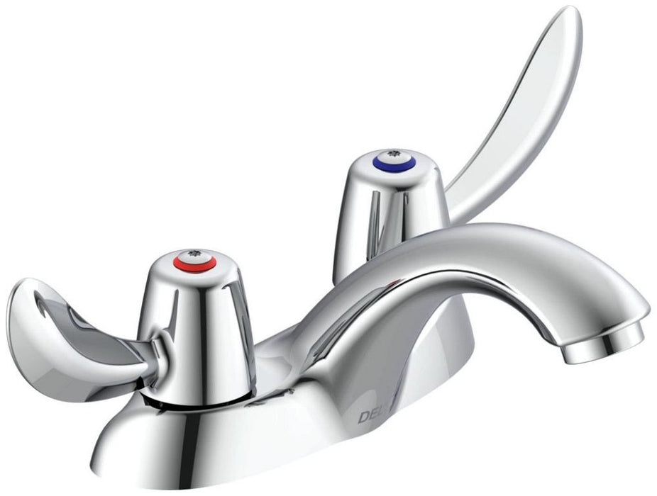 Delta Commercial 21C:21C122 Two Handle Centerset Bathroom Faucet - Less Pop-Up