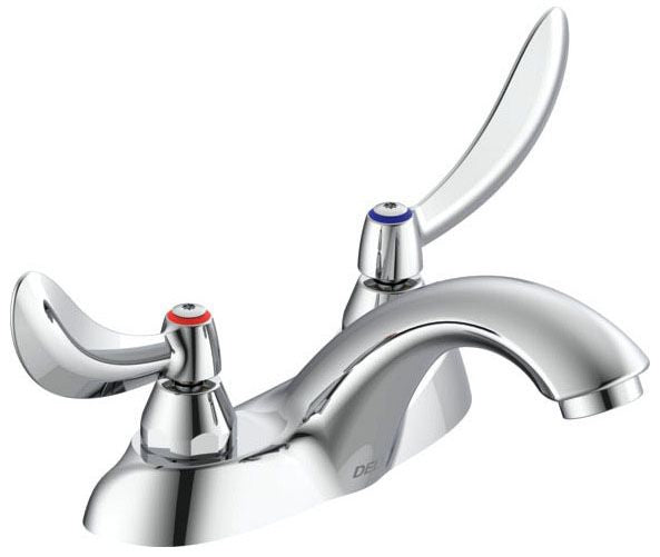Commercial 21C 21C144 Two Handle Centerset Lavatory Faucet - Less Pop-Up