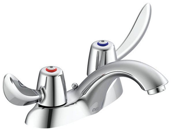 Commercial 21C 21C542 Two Handle Centerset Lavatory Faucet with Chain Stay