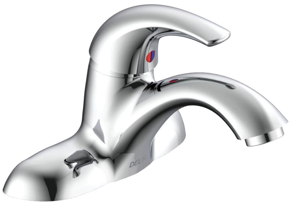 Delta Commercial 22C:22C131 Single Handle Centerset Bathroom Faucet - Less Pop-Up