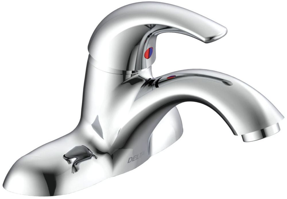 Delta Commercial 22C:22C141 Single Handle Centerset Bathroom Faucet - Less Pop-Up