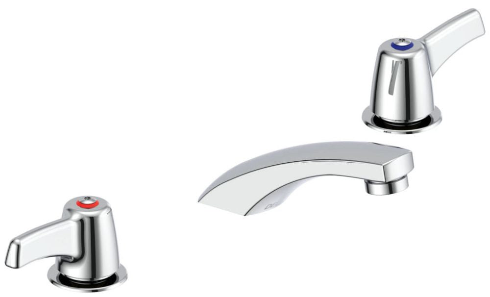 Delta Commercial 23C1:23C323 Two Handle Widespread Bathroom Faucet - Less Pop-Up