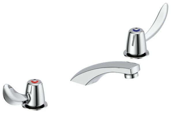 Delta Commercial 23C1:23C332 Two Handle Widespread Bathroom Faucet - Less Pop-Up