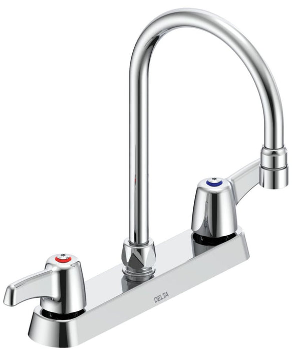 Delta Commercial 26C3:26C3923 Two Handle 8" Cast Deck Mount Faucet