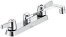 Commercial 26T3 26T3143 Two Handle 8 In Cast Deck-Mount Faucet
