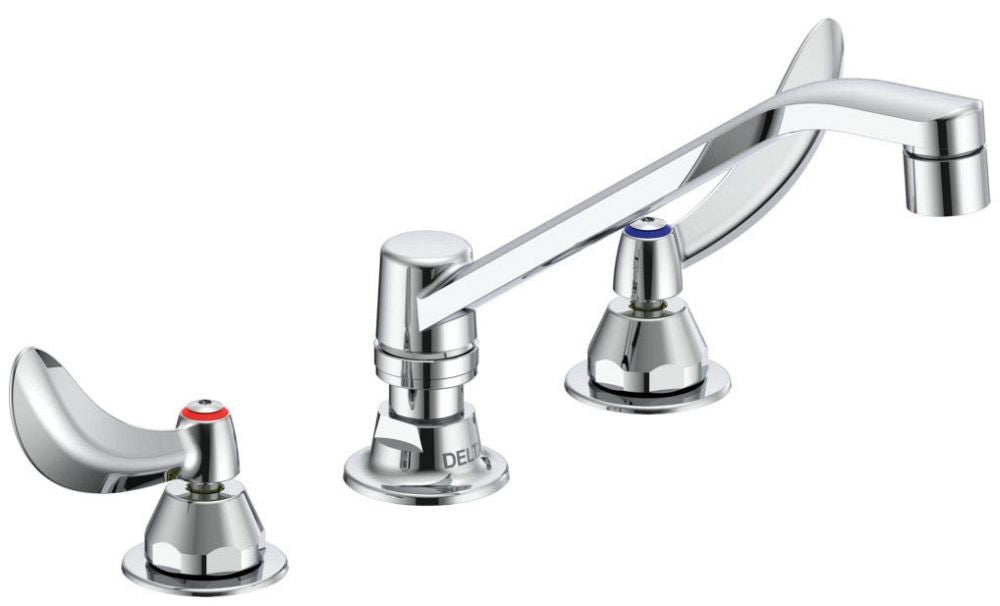 Delta Commercial 27C1 / 27C2:27C2144 Two Handle 8" Below Deck Mount Faucet