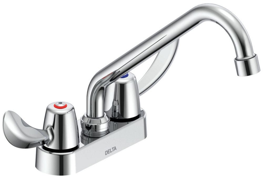 Delta Commercial 27C4 / 27C5 / 27C6:27C4242 Two Handle 4" Deck Mount Faucet