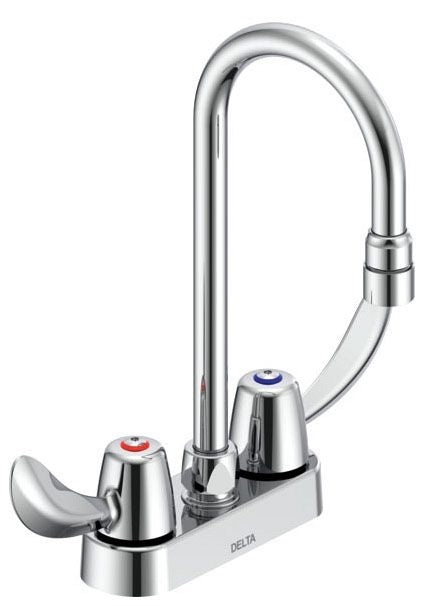 Delta Commercial 27C4 / 27C5 / 27C6:27C4822 Two Handle 4" Deck Mount Faucet