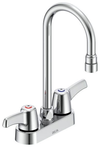 Delta Commercial 27C4 / 27C5 / 27C6:27C4833 Two Handle 4" Deck Mount Faucet