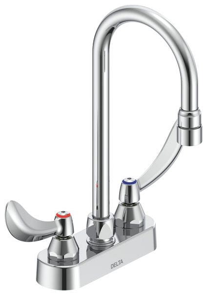 Delta Commercial 27C4 / 27C5 / 27C6:27C4834 Two Handle 4" Deck Mount Faucet