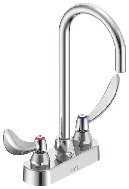 Delta Commercial 27C4 / 27C5 / 27C6:27C4874 Two Handle 4" Deck Mount Faucet