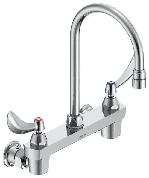 Delta Commercial 28C3 / 28C4 / 28C6:28C4944 Two Handle 8" Wall Mount Service Sink Faucet